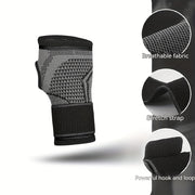 1pc Compression Wrist Brace Wrap - Ideal for Fitness, Sports, Weightlifting - Durable Wrist Pressure Band and Palm Support Bandage for Hand Stability, and Comfort During Workouts and Activities