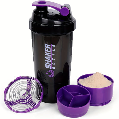 Portable Protein Shaker Cup - Durable PP Material, Leakproof Design, Ideal for Gym & Outdoor Fitness Enthusiasts, Shaking Cup, Milkshake - For Fitness Lovers & Athletes - Perfect Gift for Workout Enthusiasts