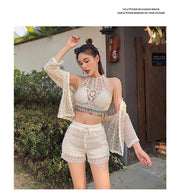 Tube top vest Bohemian design sense vest
