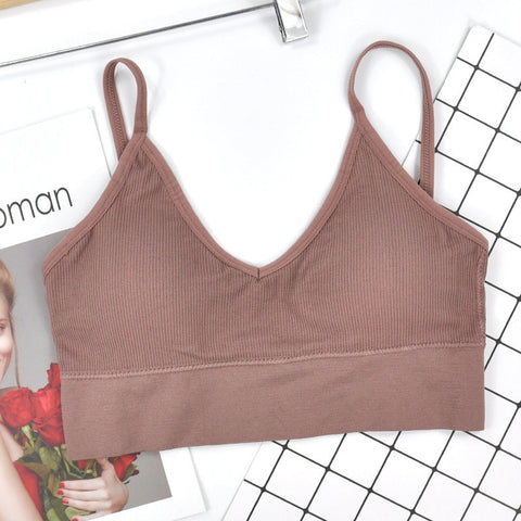 Base High Elastic Detachable Triangle Cup Sports Vest