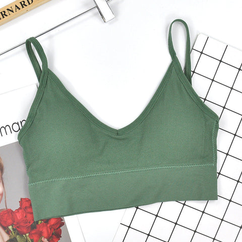 Base High Elastic Detachable Triangle Cup Sports Vest