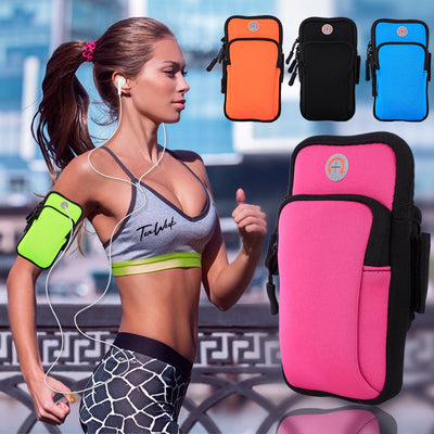 Waterproof Running Arm Bag for Men and Women - Securely Holds Mobile Phone and Other Essentials During Outdoor Sports and Fitness Activities