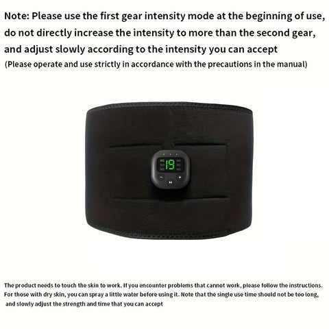 1pc, Electric Waist Shaper - USB Rechargeable Fat Burning Body Shaper for Abdominal Muscle Fitness Training