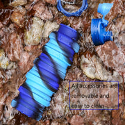 Rainbow Collapsible Water Bottle - Ultra-Portable, Reusable, BPA-Free Silicone - Perfect for Travel, Outdoor Adventures, Camping, Hiking, Running and Fitness Enthusiasts