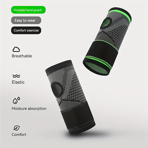 1pc Compression Wrist Brace Wrap - Ideal for Fitness, Sports, Weightlifting - Durable Wrist Pressure Band and Palm Support Bandage for Hand Stability, and Comfort During Workouts and Activities