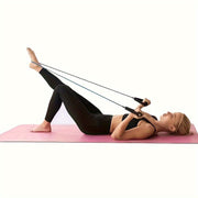 1pc Premium TPE Resistance Band - U-Shaped, Elastic Fitness Rope with Comfort Handles in Red/Green/Black - Ideal for Home Workouts & Strength Training