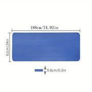Widen Thicken Extended Yoga Mat - 1pc Solid Color Dance Fitness Mat With Carrying Strap - 183*61*0.8cm/6.0*2.0*0.03ft