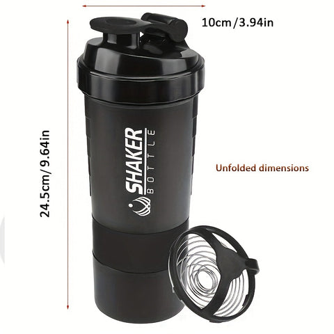 Portable Protein Shaker Cup - Durable PP Material, Leakproof Design, Ideal for Gym & Outdoor Fitness Enthusiasts, Shaking Cup, Milkshake - For Fitness Lovers & Athletes - Perfect Gift for Workout Enthusiasts