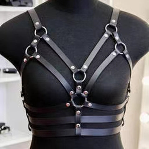 Women's Fashion Minimalist Leather Chest Strap