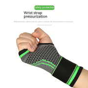 1pc Compression Wrist Brace Wrap - Ideal for Fitness, Sports, Weightlifting - Durable Wrist Pressure Band and Palm Support Bandage for Hand Stability, and Comfort During Workouts and Activities