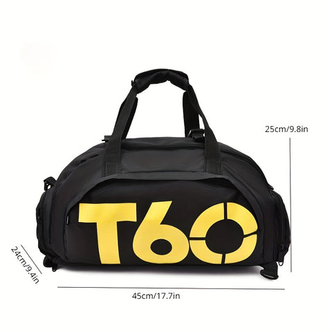 2023 New T60 Dual-Shoulder Sports Bag/Swim Bag/Ski Bag/Fitness Bag/Luggage Bag/Hiking Travel Bag/Yoga Bag/Student Bag(Essential for Holiday Outings, Give to Youngsters and Family Members Holiday Gifts)