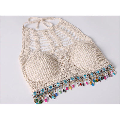 Tube top vest Bohemian design sense vest