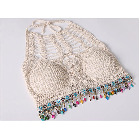 Tube top vest Bohemian design sense vest