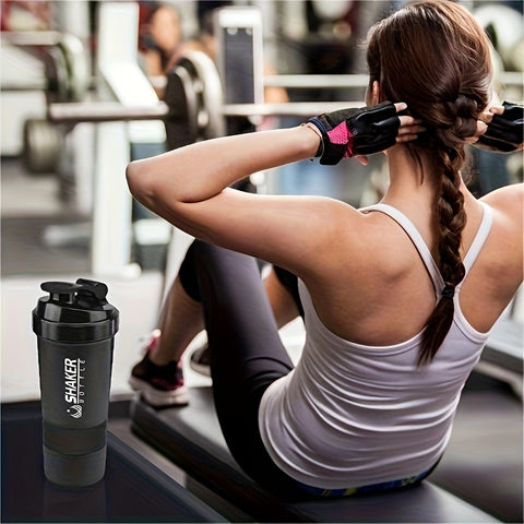 Portable Protein Shaker Cup - Durable PP Material, Leakproof Design, Ideal for Gym & Outdoor Fitness Enthusiasts, Shaking Cup, Milkshake - For Fitness Lovers & Athletes - Perfect Gift for Workout Enthusiasts