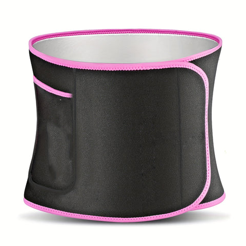 [Unisex Elastic Waist Trimmer] Waist Trimmer For Women And Mens, Elastic Compression Waist Trainer Sweat Belt For Fitness Exercise, Tummy Control Shapewear