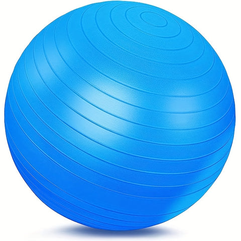 [Explosion-Proof Yoga Ball] Durable Textured Grip PVC Yoga Ball - Explosion-Proof for Adult Fitness, Pregnancy Support, Youngsters's Training & Postpartum Recovery | Includes Hand Pump