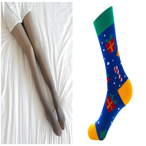 Minimalist Women's Wool Lined Pantyhose