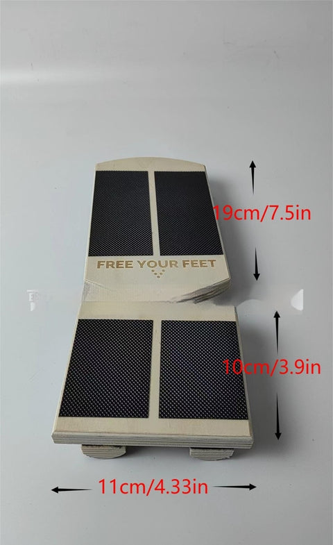 Foot Balance Fitness Board Wooden Single Leg Foot Tensioner