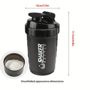 Portable Protein Shaker Cup - Durable PP Material, Leakproof Design, Ideal for Gym & Outdoor Fitness Enthusiasts, Shaking Cup, Milkshake - For Fitness Lovers & Athletes - Perfect Gift for Workout Enthusiasts