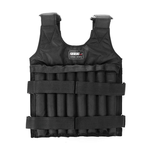 3-50KG Durable Weighted Vest Adjustable Weight Training Exercise Waistcoat Jacket Sand Clothing Boxing Fitness Equipment