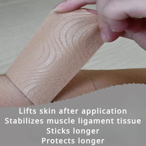 WorthWhile 5cm*5m Pre Cut Kinesiology Tape Athletic Recovery Elastic Tape Muscle Pain Relief Kneepads Fitness Sports Protector