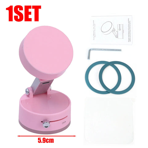 Vacuum Adsorption Magnetic Suction Cup Phone Mount Double Sided Hands-Free Magnetic Cell Phone Holder For Car/Gym/Mirror/Smoot