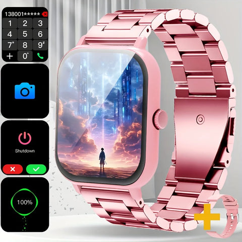 2025 New Smart Watch Outdoor Fitness Sports Watch Business Simple and Fresh Design Supports Wireless Suitable for Men and Women