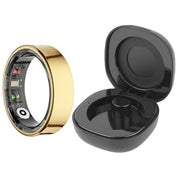 R09 Smart Ring with Charging Case Waterproof Health Fitness Rings Body Temperature Health and Sleep Monitor for Men Women