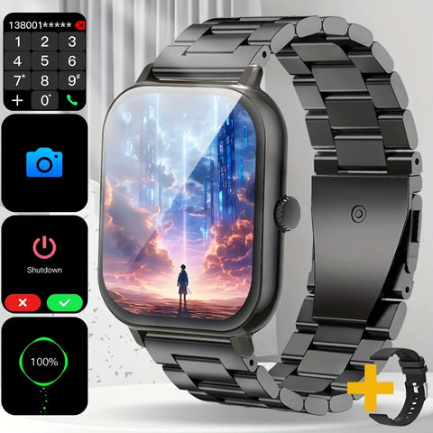 2025 New Smart Watch Outdoor Fitness Sports Watch Business Simple and Fresh Design Supports Wireless Suitable for Men and Women