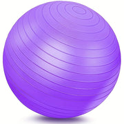 [Explosion-Proof Yoga Ball] Durable Textured Grip PVC Yoga Ball - Explosion-Proof for Adult Fitness, Pregnancy Support, Youngsters's Training & Postpartum Recovery | Includes Hand Pump