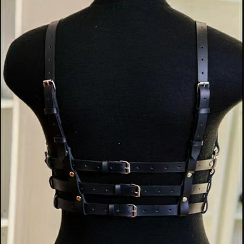 Women's Fashion Minimalist Leather Chest Strap