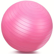[Explosion-Proof Yoga Ball] Durable Textured Grip PVC Yoga Ball - Explosion-Proof for Adult Fitness, Pregnancy Support, Youngsters's Training & Postpartum Recovery | Includes Hand Pump