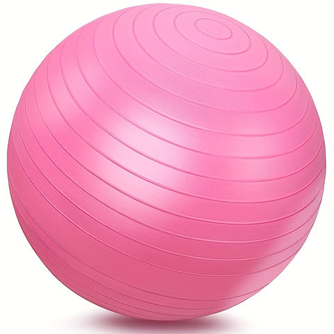 [Explosion-Proof Yoga Ball] Durable Textured Grip PVC Yoga Ball - Explosion-Proof for Adult Fitness, Pregnancy Support, Youngsters's Training & Postpartum Recovery | Includes Hand Pump