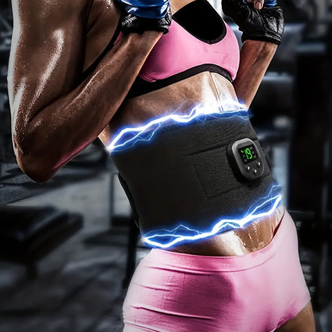 1pc, Electric Waist Shaper - USB Rechargeable Fat Burning Body Shaper for Abdominal Muscle Fitness Training