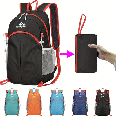 18L Outdoor Sports Backpack Ultra-light Large Capacity Folding Backpack Mountaineering Top Bag Suitable for Hiking, Cycling, Traveling, Business Trips, Commuting and Fitness Shock-absorbing Breathable Shoulder Straps Quick Fo