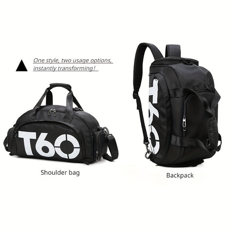 2023 New T60 Dual-Shoulder Sports Bag/Swim Bag/Ski Bag/Fitness Bag/Luggage Bag/Hiking Travel Bag/Yoga Bag/Student Bag(Essential for Holiday Outings, Give to Youngsters and Family Members Holiday Gifts)