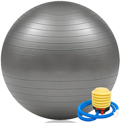 [Explosion-Proof Yoga Ball] Durable Textured Grip PVC Yoga Ball - Explosion-Proof for Adult Fitness, Pregnancy Support, Youngsters's Training & Postpartum Recovery | Includes Hand Pump