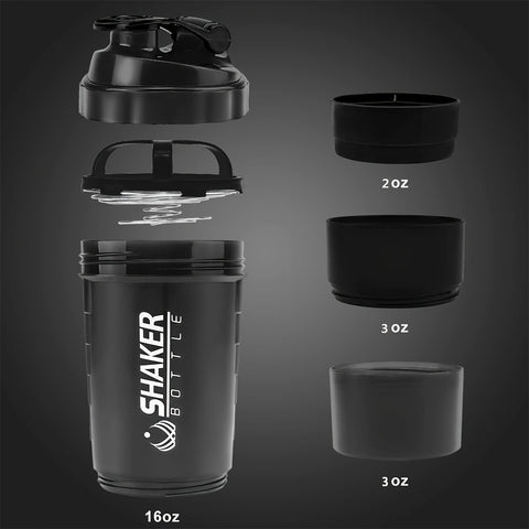 Portable Protein Shaker Cup - Durable PP Material, Leakproof Design, Ideal for Gym & Outdoor Fitness Enthusiasts, Shaking Cup, Milkshake - For Fitness Lovers & Athletes - Perfect Gift for Workout Enthusiasts
