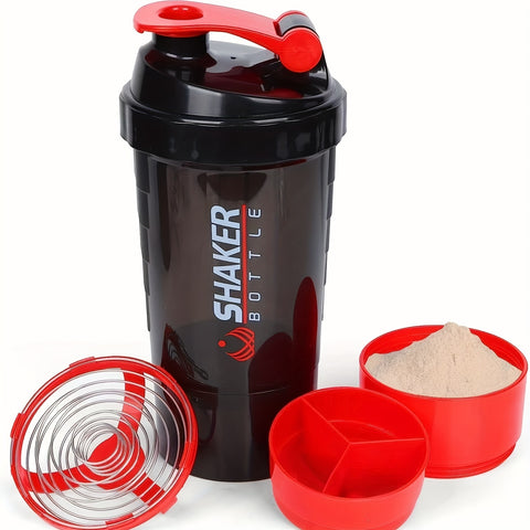 Portable Protein Shaker Cup - Durable PP Material, Leakproof Design, Ideal for Gym & Outdoor Fitness Enthusiasts, Shaking Cup, Milkshake - For Fitness Lovers & Athletes - Perfect Gift for Workout Enthusiasts
