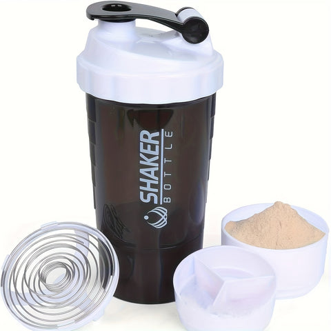 Portable Protein Shaker Cup - Durable PP Material, Leakproof Design, Ideal for Gym & Outdoor Fitness Enthusiasts, Shaking Cup, Milkshake - For Fitness Lovers & Athletes - Perfect Gift for Workout Enthusiasts